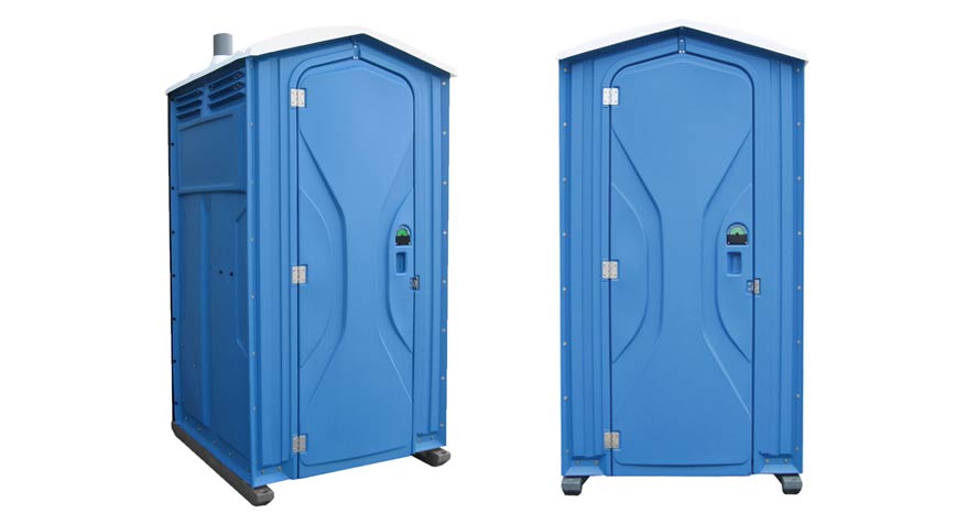 Long-term porta potty units on site in Merrill, Wisconsin